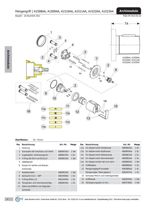 IS-Rosettenhalter-Archimodule-A860853NU gallery number 1